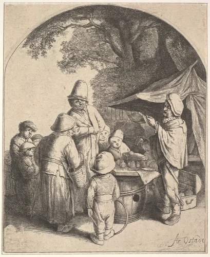 The Quack by Adriaen van Ostade, print, 1610-1685