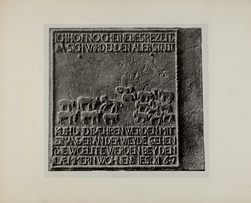 Pa. German Stove Plate by Charles Von Urban, index of american design, 1942