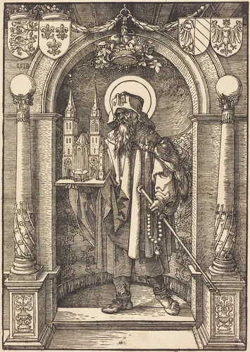 Saint Sebaldus by Hans Springinklee, print, 1518