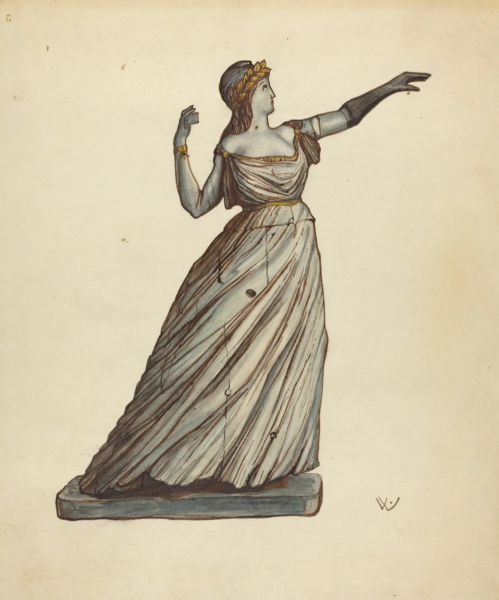 Figurehead by Elizabeth Fairchild, index of american design, 1935-1942