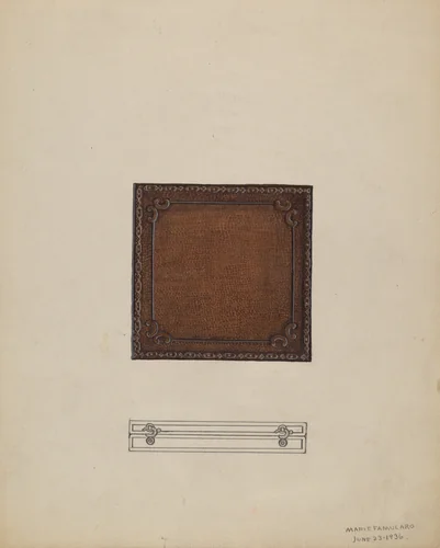 Leather Medal Case by Marie Famularo, index of american design, 1936