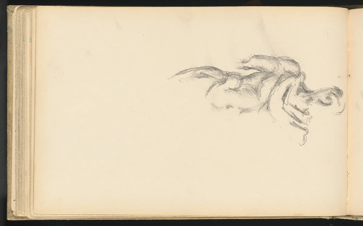 Study of a Standing Male Figure after the Antique by Paul Cezanne, drawing, 1895