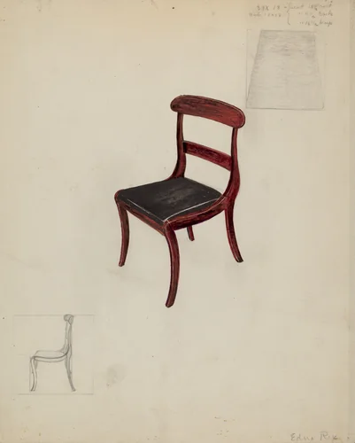 Side Chair by Edna Crenshaw Rex, index of american design, 1935-1942