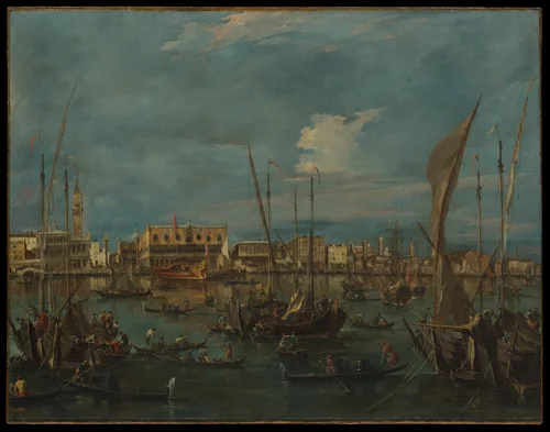 Venice from the Bacino di San Marco by Francesco Guardi, painting, 1760-1780