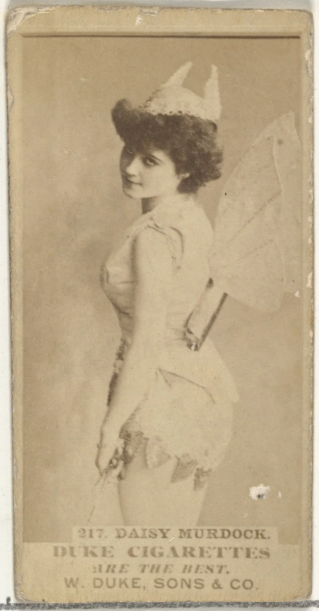 Card Number 217, Daisy Murdoch, from the Actors and Actresses series (N145-7) issued by Duke Sons & Co. to promote Duke Cigarettes by W. Duke, Sons & Co., photograph, 1880-1889