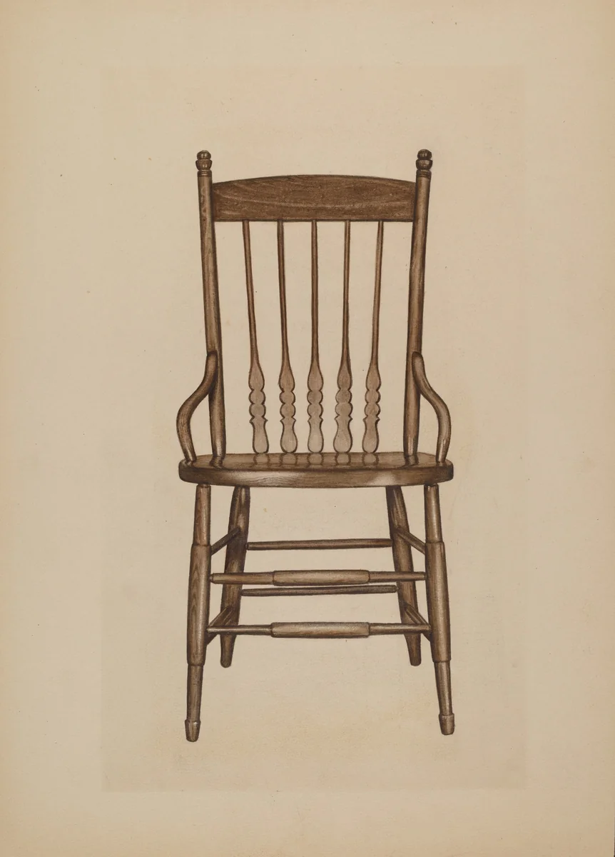 Chair by Lee Brown, index of american design, 1939