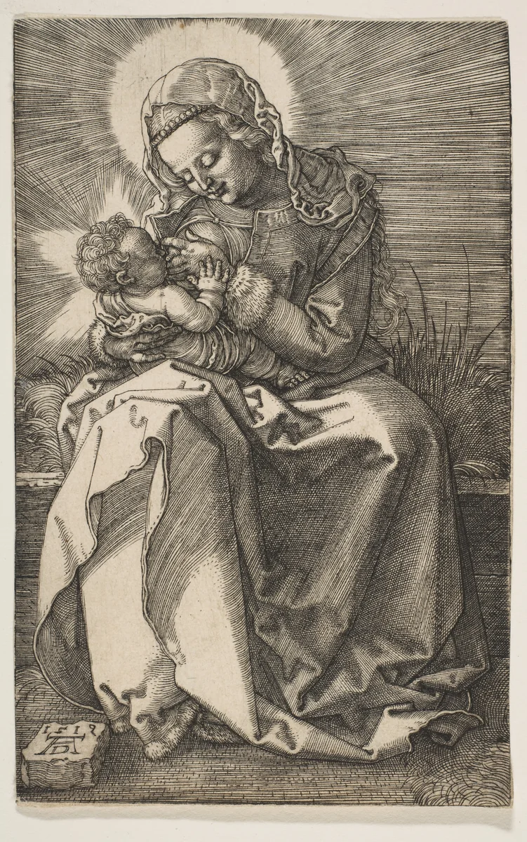 The Virgin Nursing the Christ Child by Albrecht Dürer, print, 1519