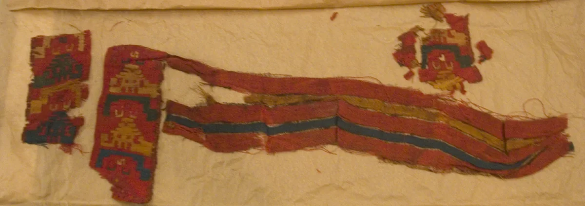 Fragments by Nazca-Wari, textile, 700-900