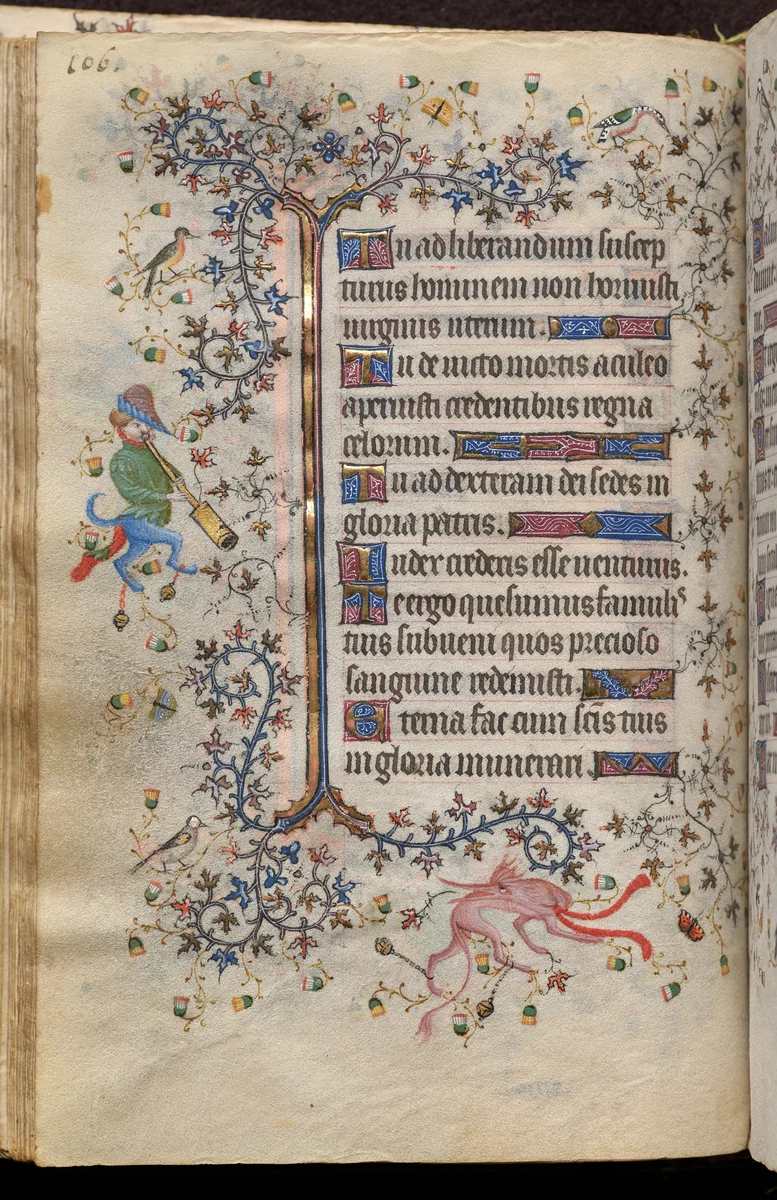Hours of Charles the Noble, King of Navarre (1361-1425): fol. 53v, Text by Master of the Brussels Initials and Associates, book, 1400-1410