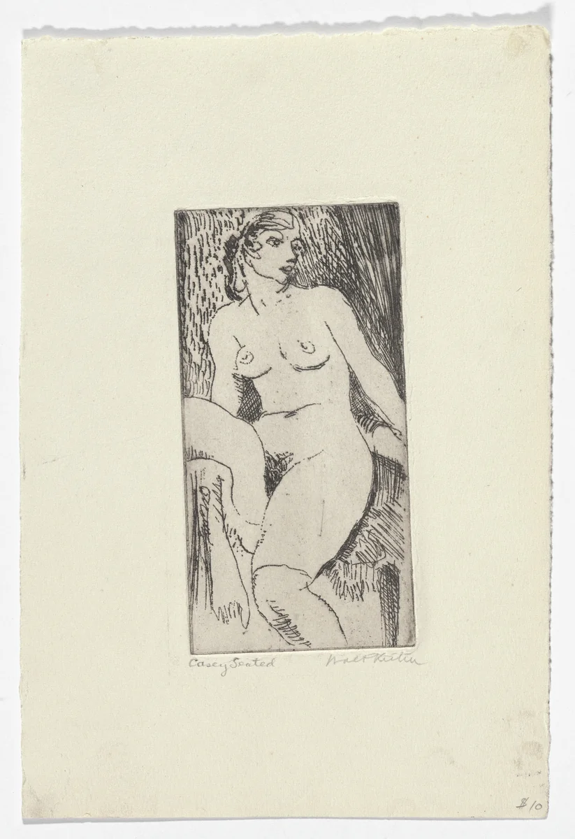 Casey Seated by Walt Kuhn, print, 1915