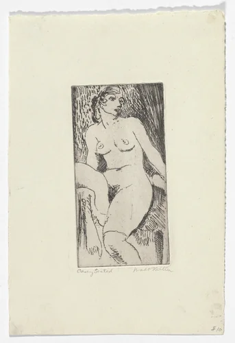 Casey Seated by Walt Kuhn, print, 1915