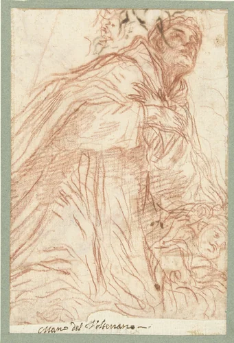 De heilige Filippo Benizzi by Baldassare Franceschini, drawing, 1666-1671