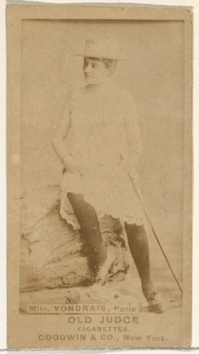Mlle. Vondrais, Paris, from the Actors and Actresses series (N171) for Old Judge Cigarettes by Goodwin & Company, photograph, 1886-1890