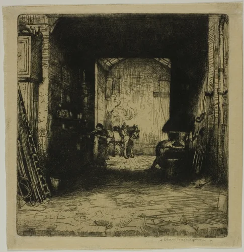 The Little Forge by Donald Shaw MacLaughlan, print, 1902