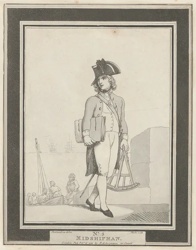 No. 5: Midshipman by Henri Merke, print, 1799