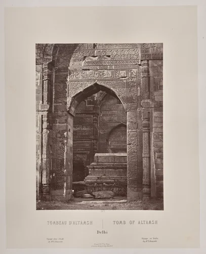 Tomb of Altamsh, Delhi by Louis-Théophile Marie Rousselet, photograph, 1865-1870