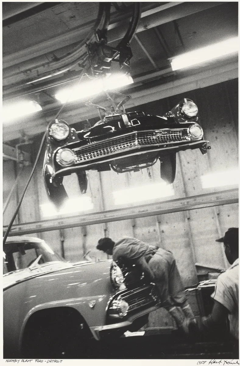 Assembly Plant, Ford--Detroit by Robert Frank, photograph, 1955