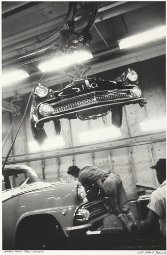 Assembly Plant, Ford--Detroit by Robert Frank, photograph, 1955