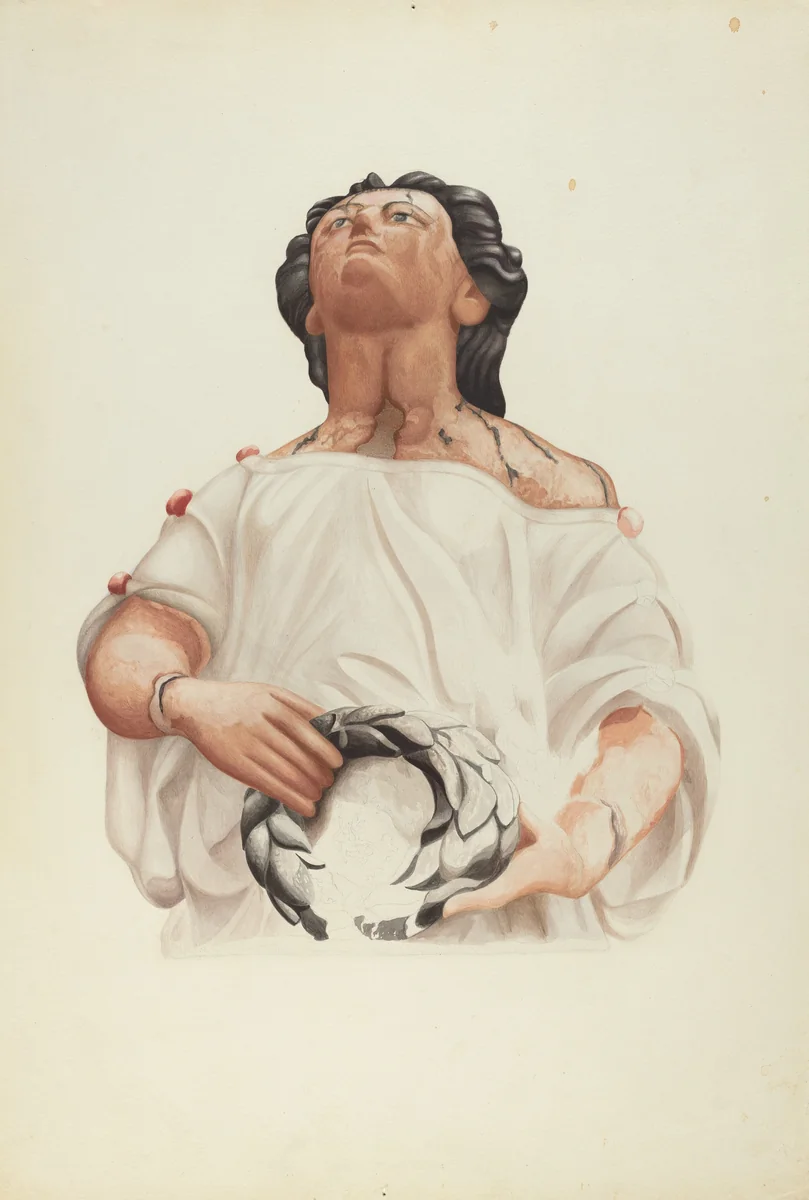 Figurehead by American 20th Century, index of american design, 1935-1942
