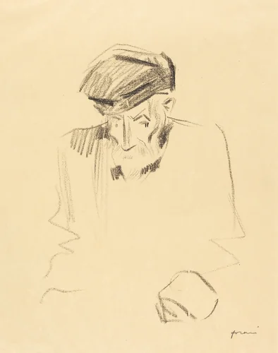 Portrait de Renoir (2e planche) (Portrait of Renoir) (second plate) by Jean-Louis Forain, print, 1905