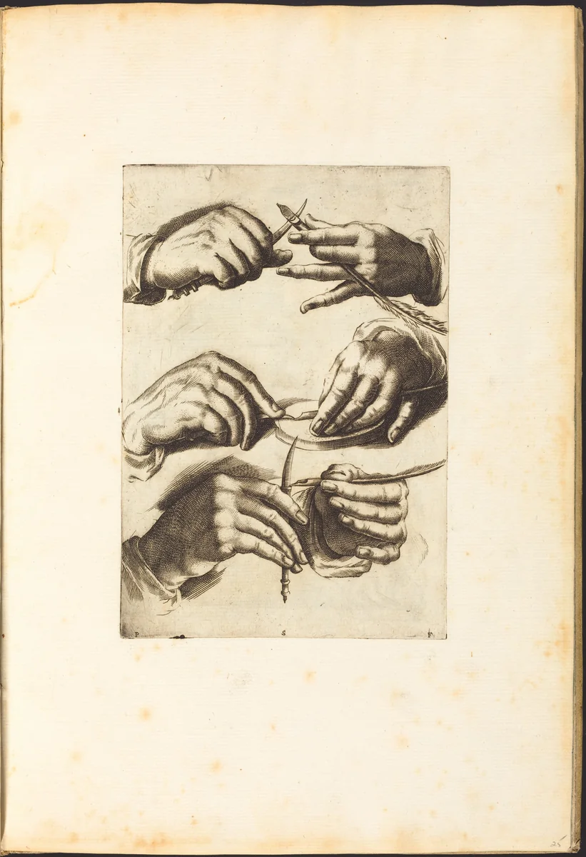 Print from Drawing Book by Luca Ciamberlano, print, 1610-1620