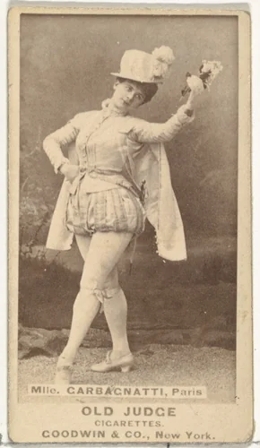 Mlle. Carbagnatti, Paris, from the Actors and Actresses series (N171) for Old Judge Cigarettes by Goodwin & Company, photograph, 1886-1890