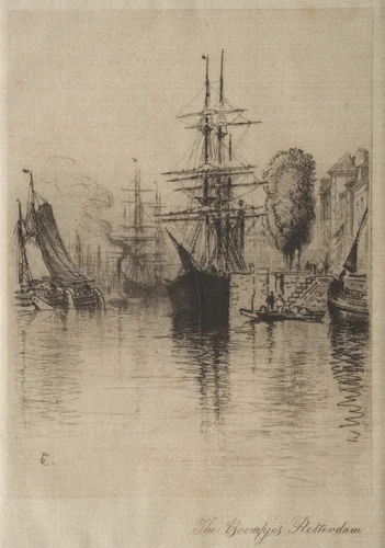 The Boompjes, Rotterdam by Samuel Colman, print, 1832-1920