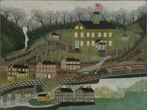 Manchester Valley by Joseph Pickett, painting, 1914