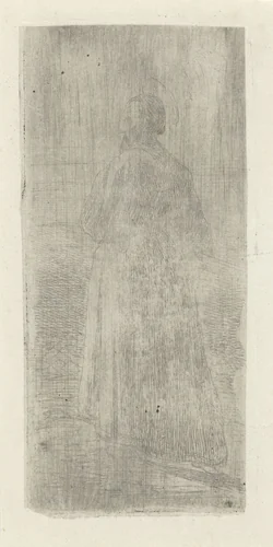 Heilige op de rug gezien by Lambertus Hardenberg, print, 1837-1900