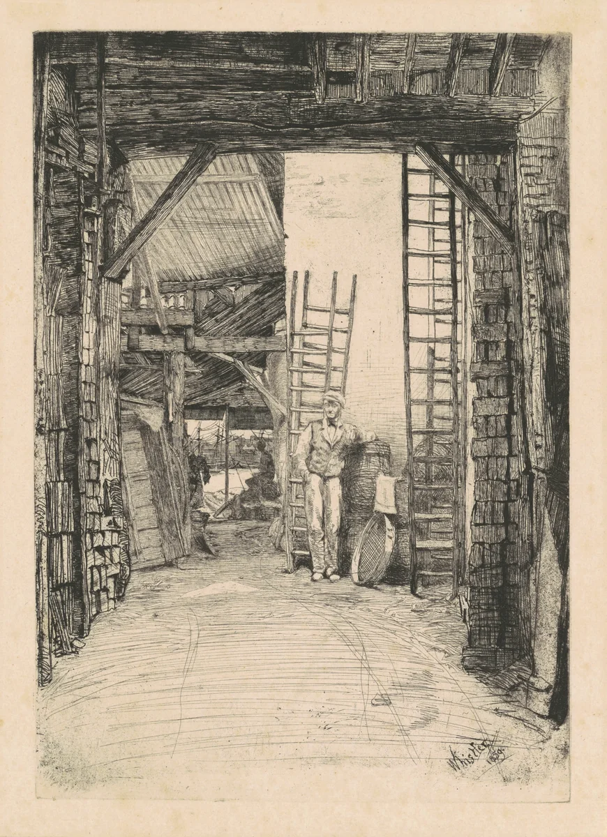 The Lime-Burner by James McNeill Whistler, print, 1859