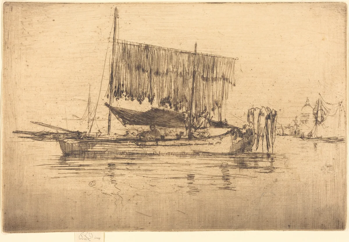 Fishing-Boat by James McNeill Whistler, print, 1880