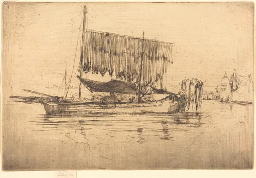 Fishing-Boat by James McNeill Whistler, print, 1880