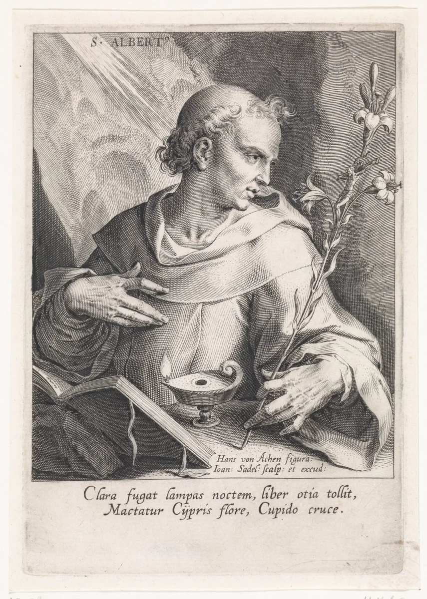 Heilige Albertus by Unknown, print, 1560-1600
