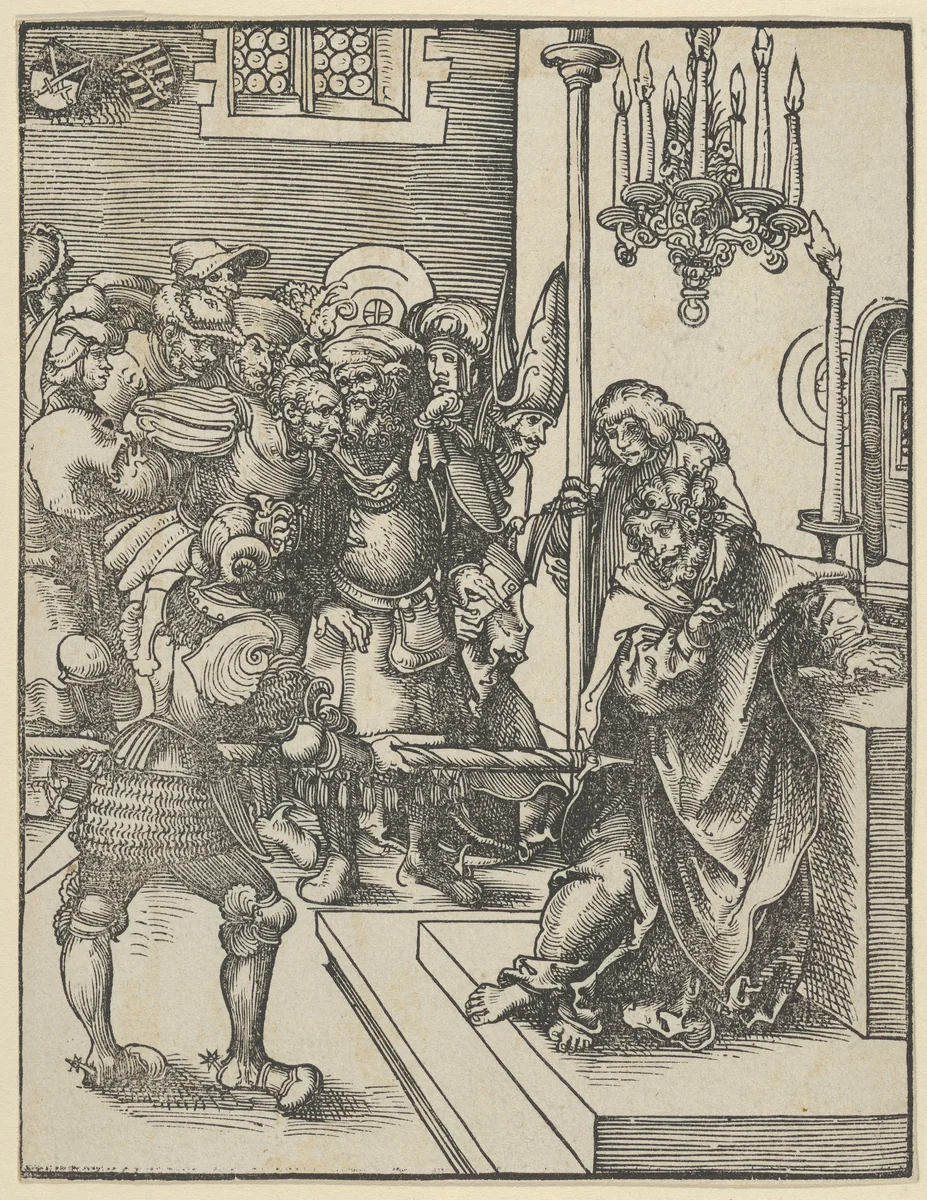 Thomas from the Martyrdom of the Twelve Apostles by Lucas Cranach, print, 1472-1553