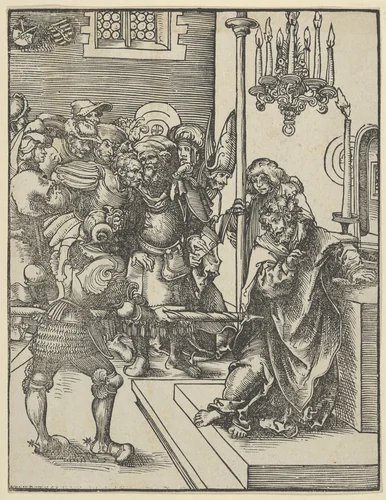 Thomas from the Martyrdom of the Twelve Apostles by Lucas Cranach, print, 1472-1553