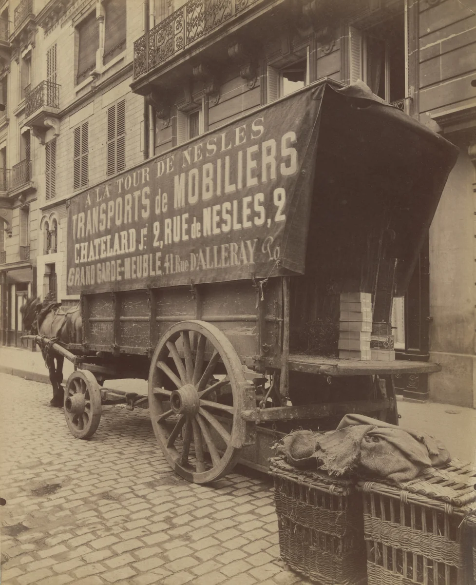Voiture de Déménagement by Eugène Atget, photograph, 1908