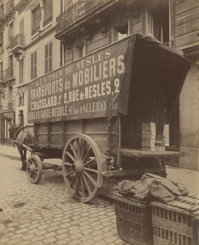 Voiture de Déménagement by Eugène Atget, photograph, 1908