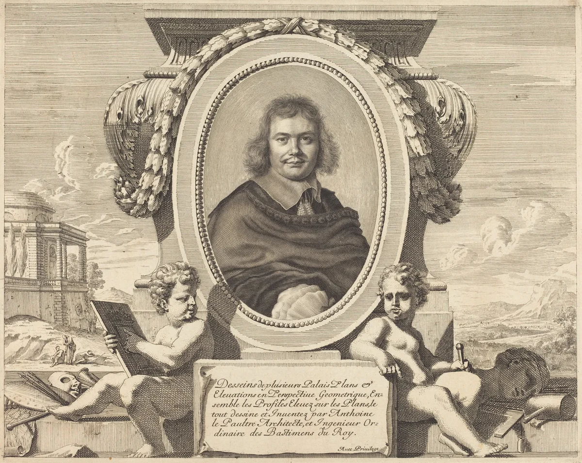 Antoine Le Pautre by Robert Nanteuil; Jean Lepautre, print, 1653