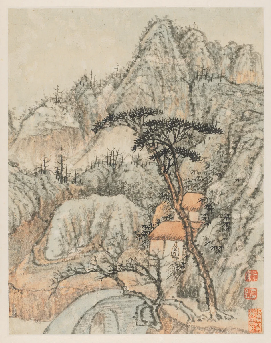 Reminiscences of Qinhuai River by Shitao, painting, 1642-1707