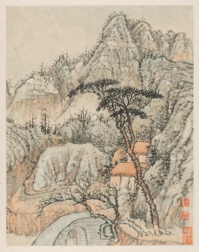 Reminiscences of Qinhuai River by Shitao, painting, 1642-1707