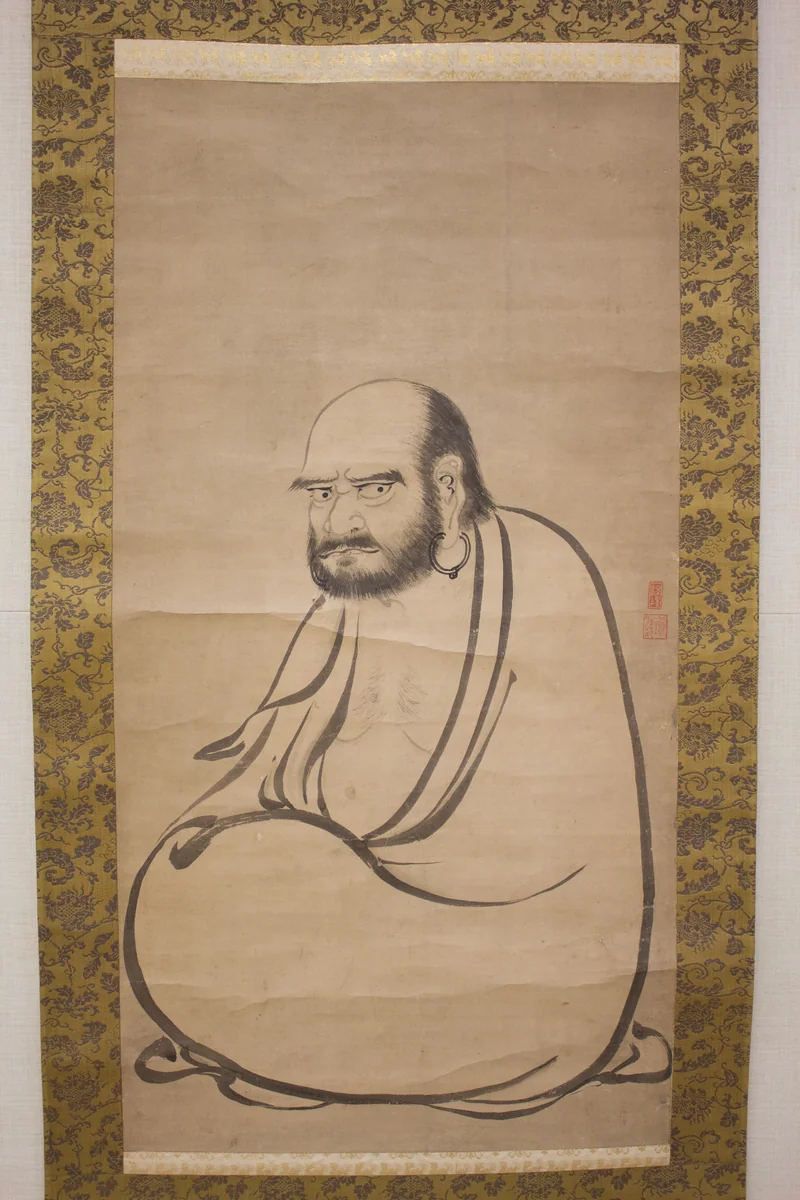 Bodhidharma (Daruma) by Kano Sanraku (狩野山楽), painting, 1600-1699