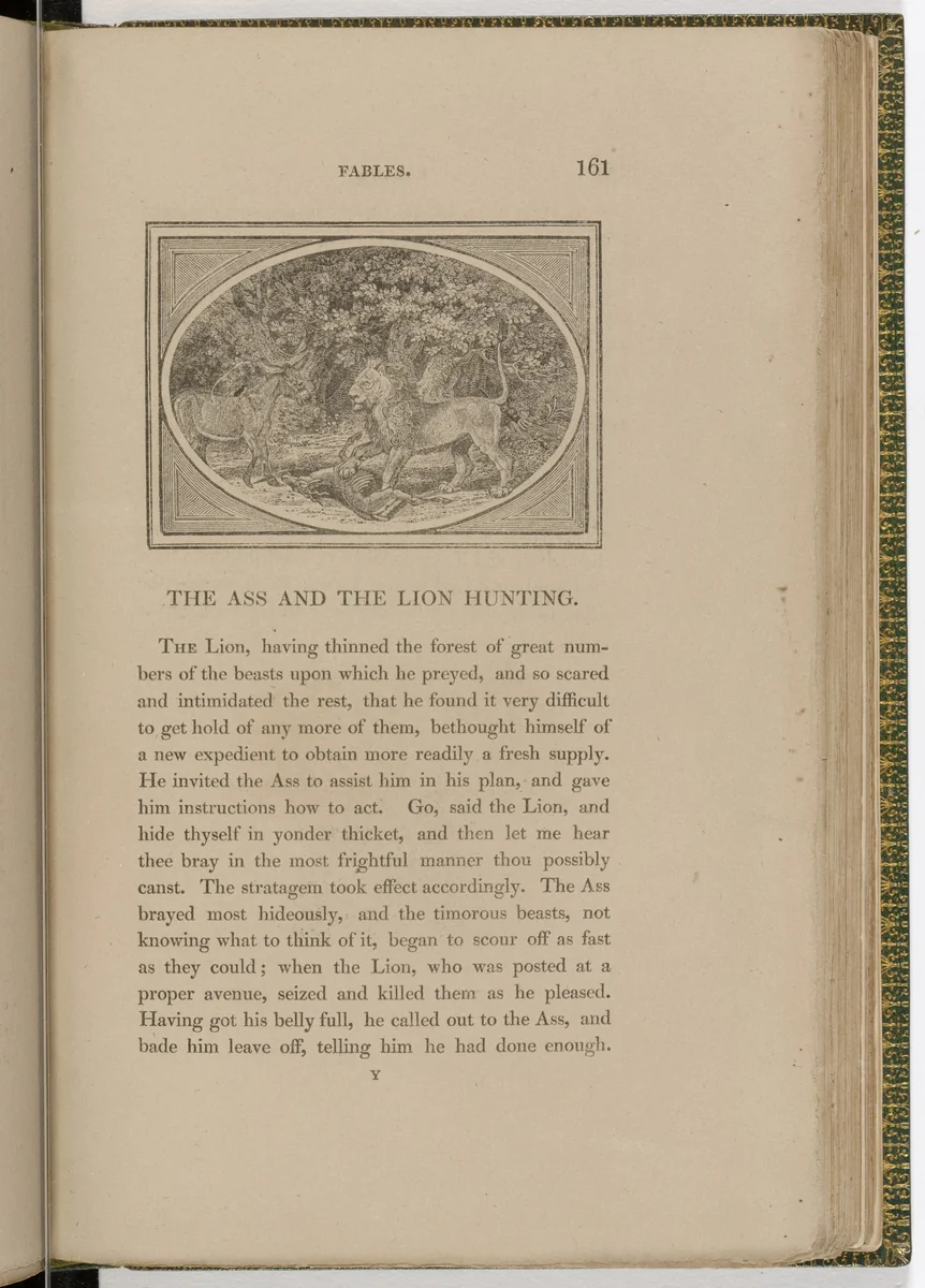 Headpiece (page 161) from The Fables of Aesop by Thomas Bewick, illustrated book, 1818