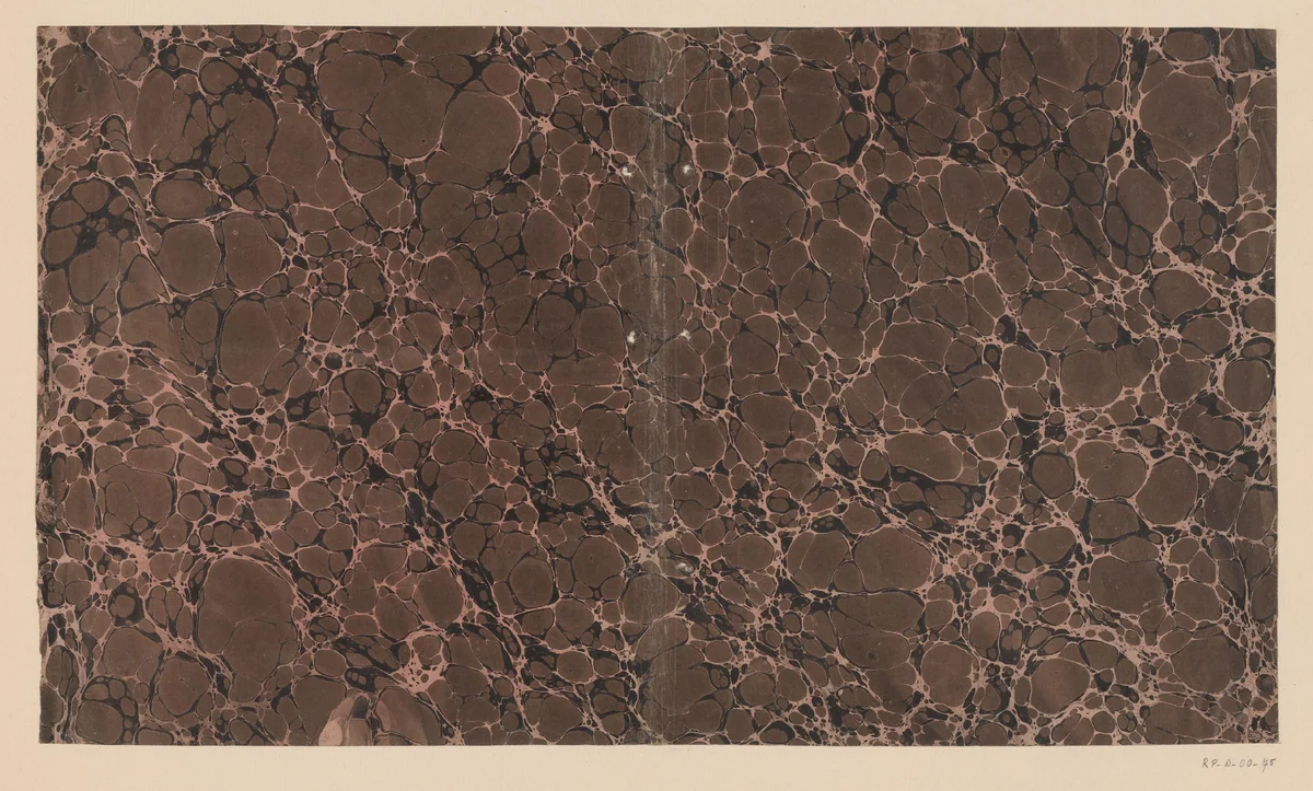 Kiezelmarmer in roze, zwart en bruin by anonymous, other, 1700-1850