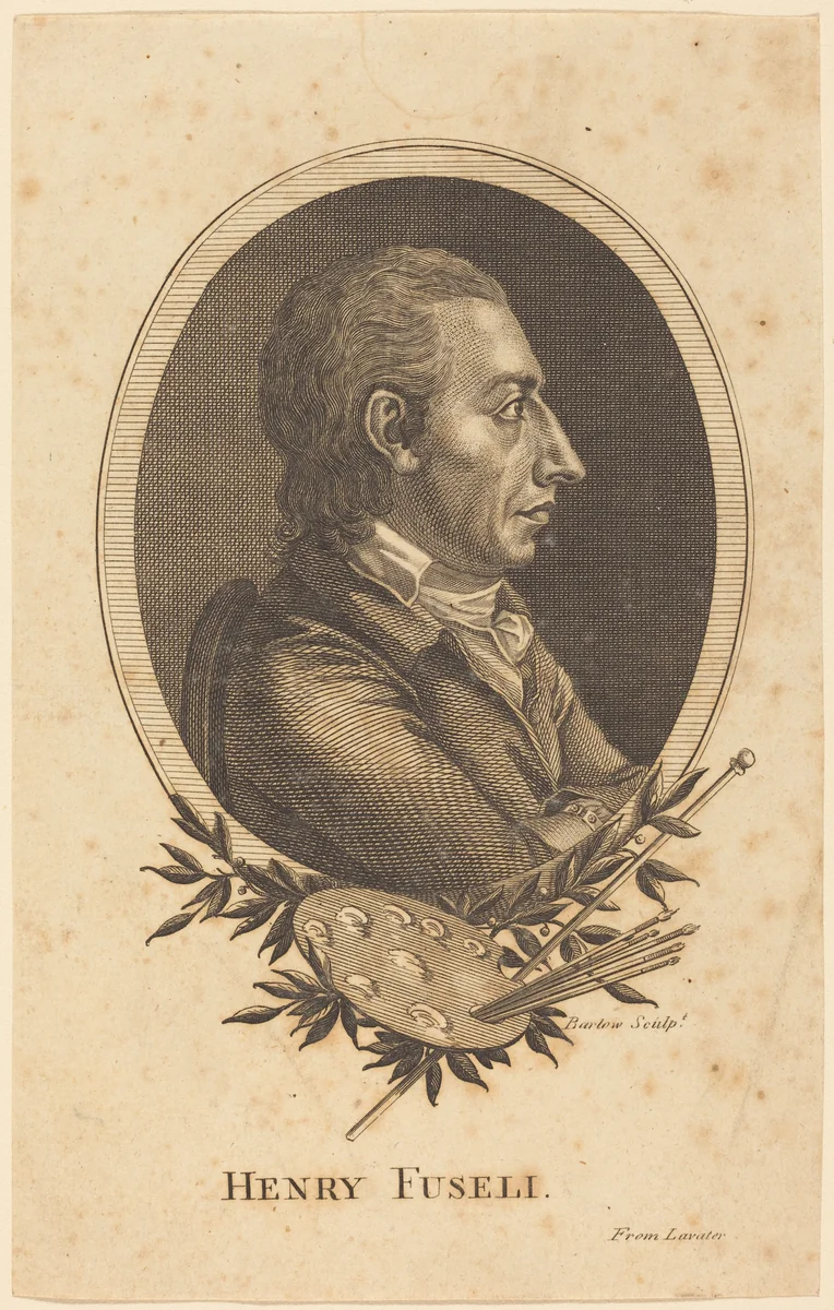 Henry Fuseli by Inigo Barlow, print, 1710-1850