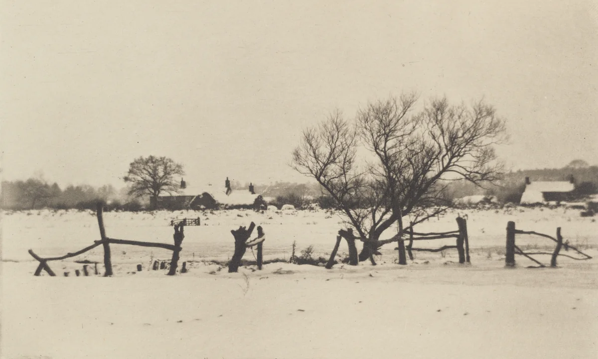 The Snowy Marshlands by Peter Henry Emerson, photograph, 1890-1891