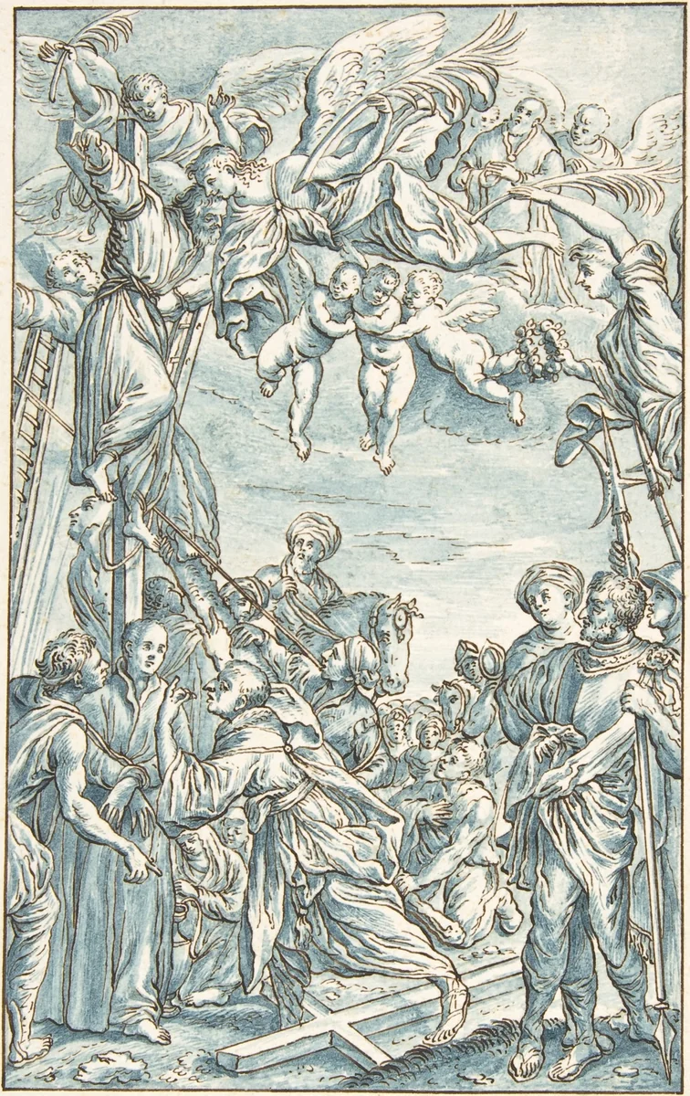 Martyrdom of a Saint by anonymous, drawing, 1800-1900