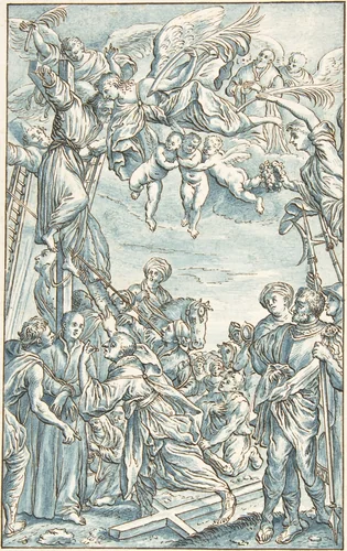 Martyrdom of a Saint by anonymous, drawing, 1800-1900