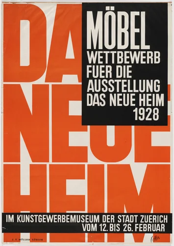 Möbel Wettbewerb fuer die Ausstellung "Das Neue Heim" (Furniture Competition for the Exhibition "The New Home") by Ernst Keller, design, 1928