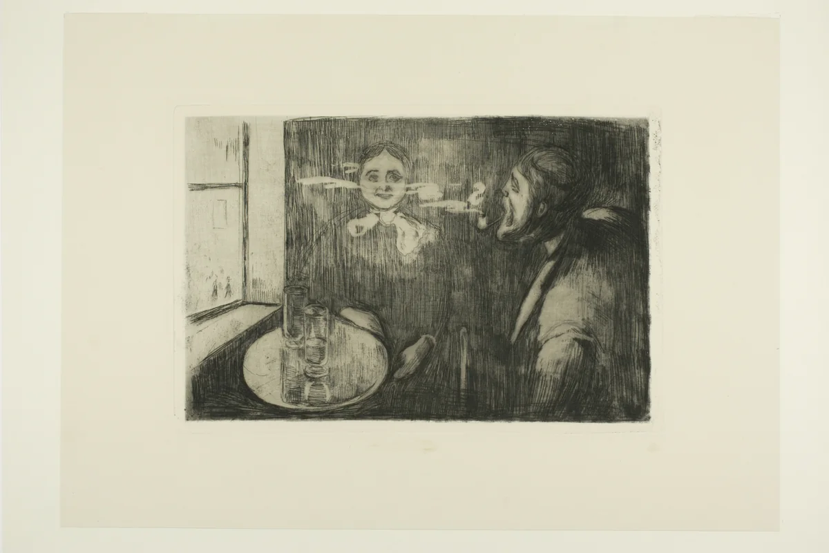Tête à tête by Edvard Munch, print, 1894