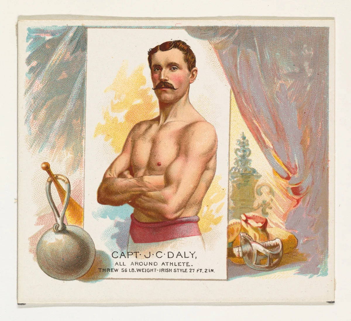 Captain J.C. Daly, All Around Athlete, from World's Champions, Second Series (N43) for Allen & Ginter Cigarettes by Allen & Ginter, print, 1888